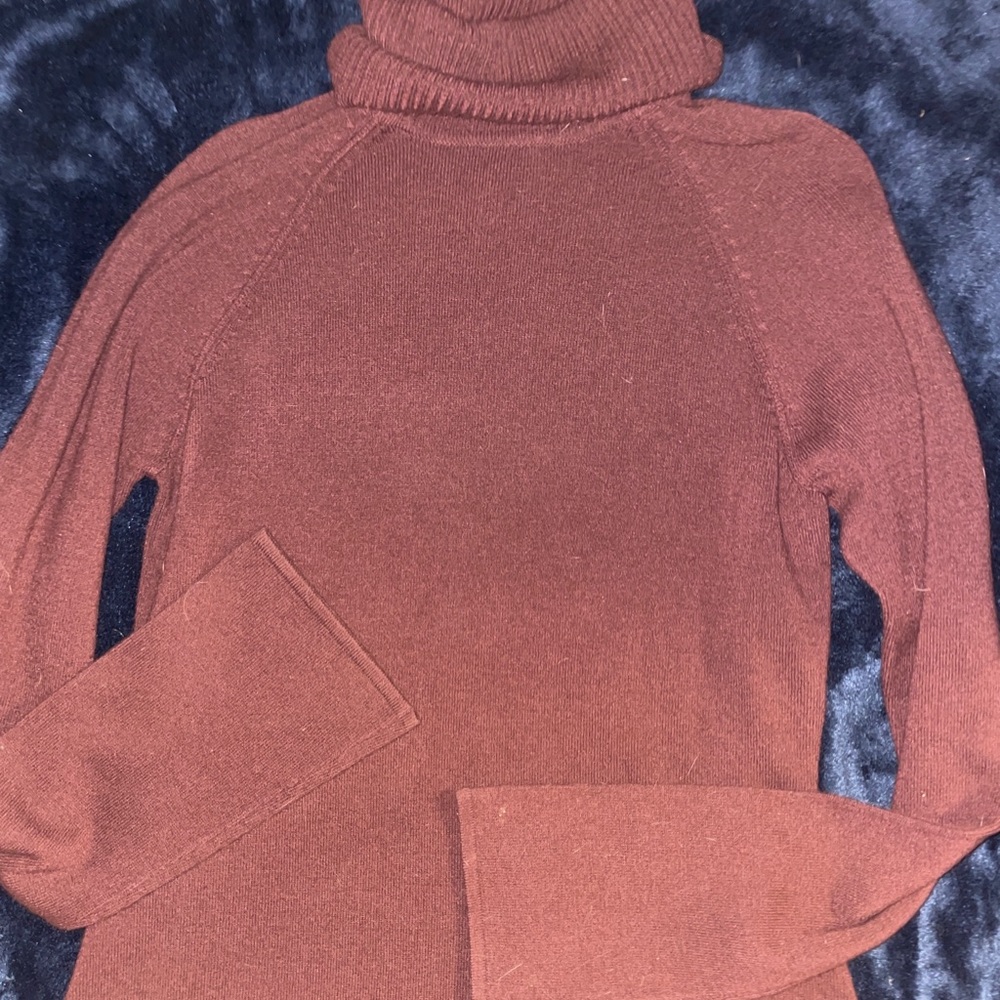 Maroon Turtleneck Sweater